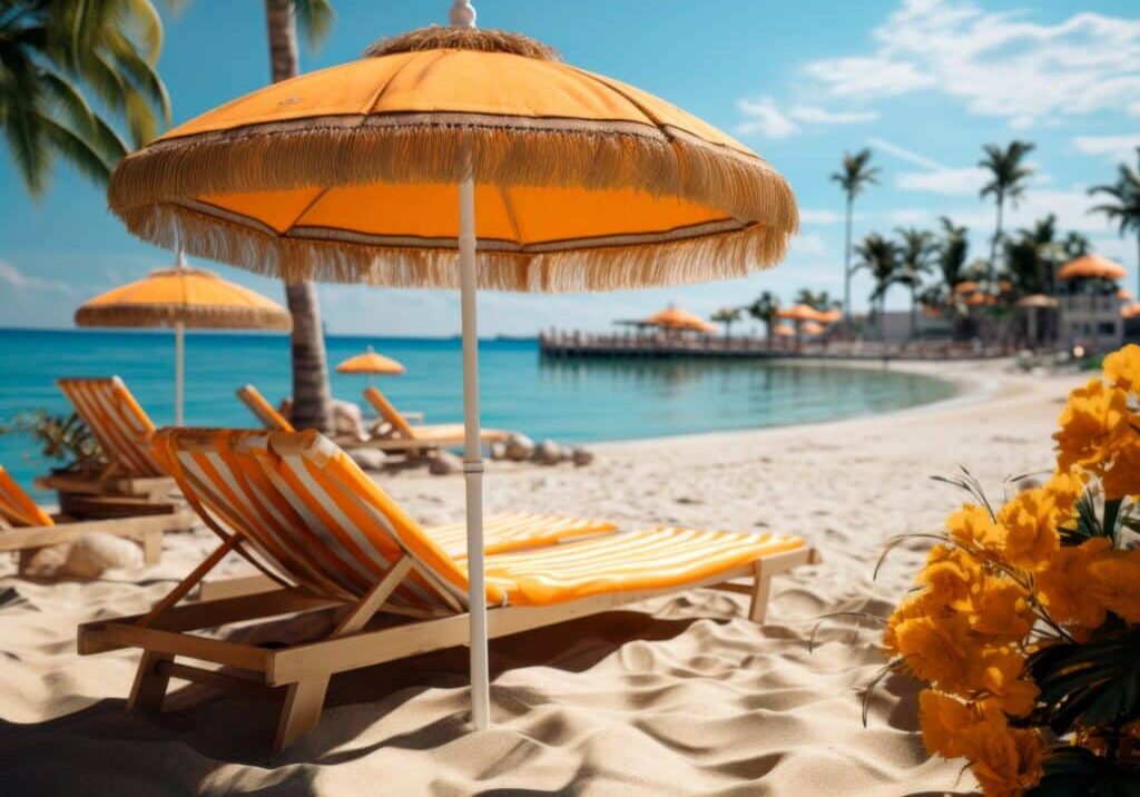 chaise-lounges-umbrella